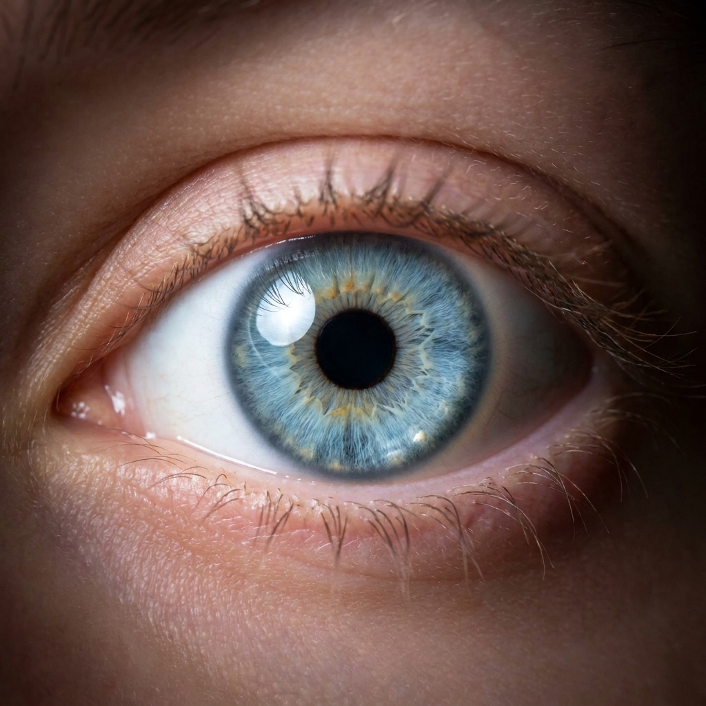 OCTON — a luminous light-blue human eye